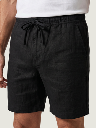 Linen Shorts - Black