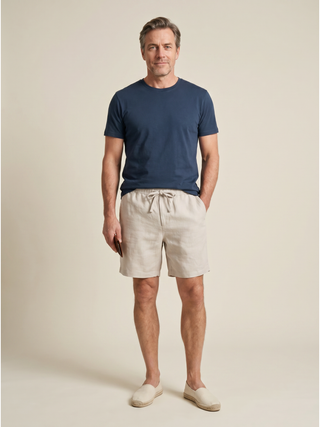 Linen Shorts - Natural